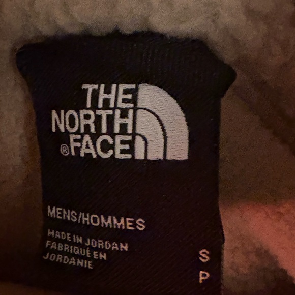 The North Face Men's Peak Beige Fleece Jacket Zip Sherpa Small #70 - Picture 4 of 4